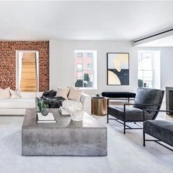 URBIA CONCRETE RECTANGULAR BLOCK COFFEE TABLE Living Room