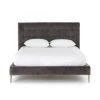FOUR HANDS Furniture RENNIE TUFTED PLATFORM BED: GREY VELVET
