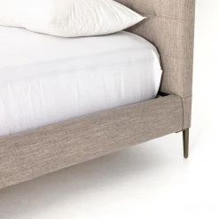 FOUR HANDS RENNIE TUFTED PLATFORM BED: SAVILE FLANNEL 10 FOUR HANDS RENNIE TUFTED PLATFORM BED: SAVILE FLANNEL