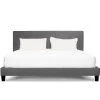 MOES Bedroom ZOEY BED: GRAY LINEN