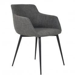 MOES RONDA ARM CHAIR: GREY | SET OF 2