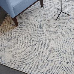 UTTERMOST MAZE RECYCLED DENIM + WOOL RUG