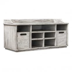 UTTERMOST Living Room RUSTIC WHITE STORAGE BENCH