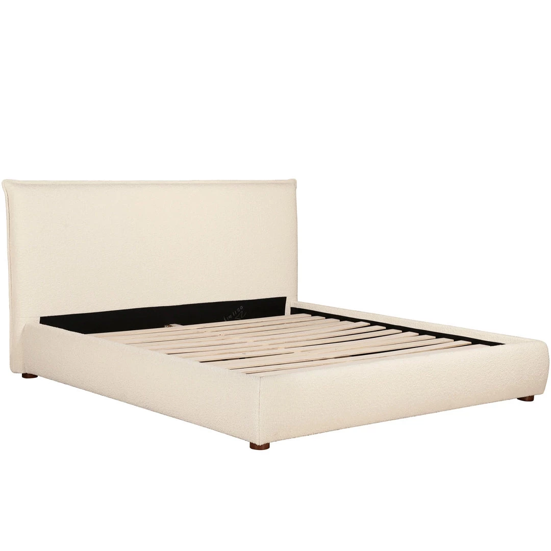 MOES RECHARGE IVORY BOUCLE UPHOLSTERED BED Furniture 5 MOES RECHARGE IVORY BOUCLE UPHOLSTERED BED Furniture