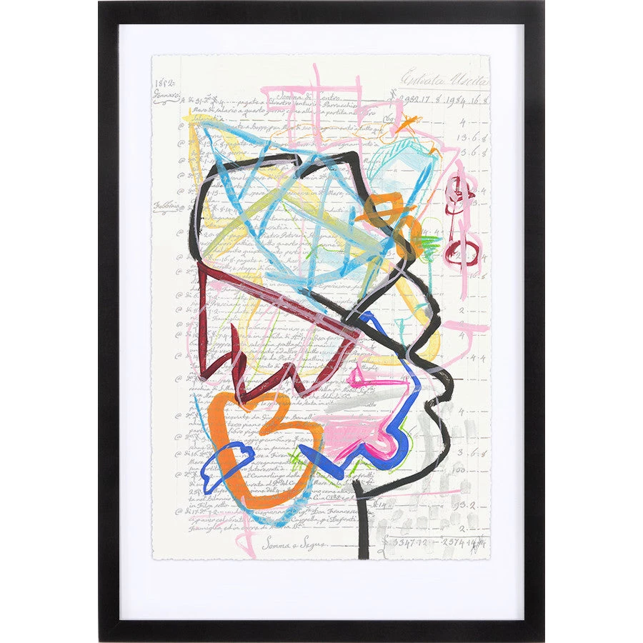 L ART "RETURN TO LASCAUX" GLASS FRAMED ART SERIES