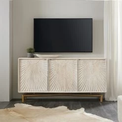 HOOKER Furniture SENECA WHITE WASH MEDIA CREDENZA
