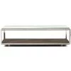 FOUR HANDS SHAGREEN SHADOW BOX COFFEE TABLE: STAINLESS STEEL Furniture