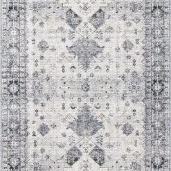 LOLOI ELSA VINTAGE PRINT RUG: GRAY