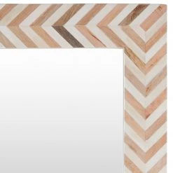 SURYA Mirrors SOCAL CHEVRON STRIPED FLOOR MIRROR