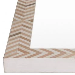 SURYA Mirrors SOCAL CHEVRON STRIPED FLOOR MIRROR