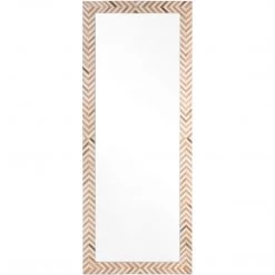 SURYA Mirrors SOCAL CHEVRON STRIPED FLOOR MIRROR