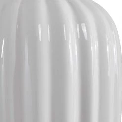 UTTERMOST STRAUSS GLOSS WHITE CERAMIC TABLE LAMP Lighting