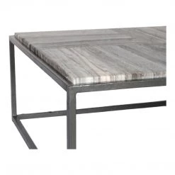 MOES SQUARE STRIATED GREY MARBLE TOP COFFEE TABLE 5 MOES SQUARE STRIATED GREY MARBLE TOP COFFEE TABLE