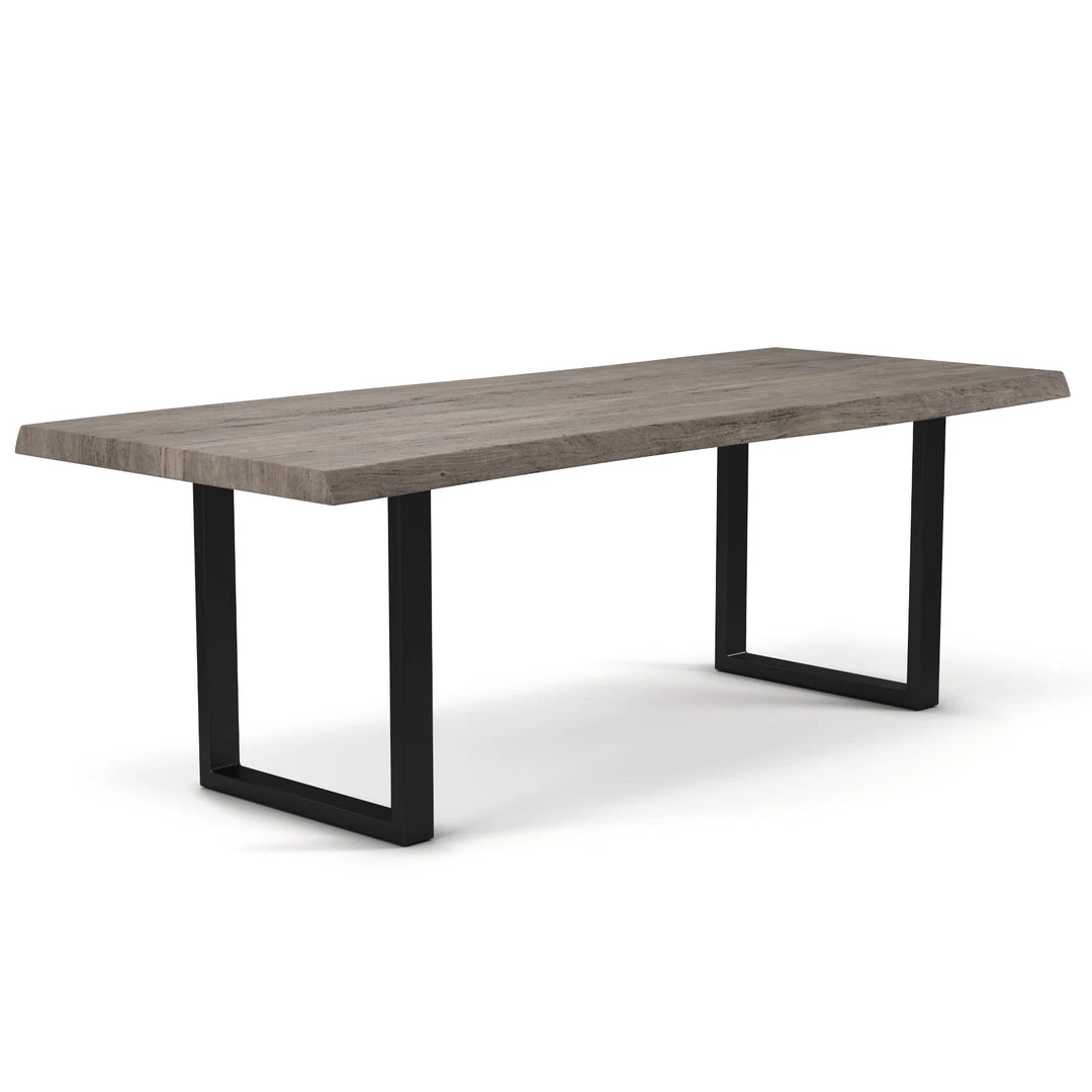 URBIA BROOKS LIVE EDGE DINING TABLE: SANDBLASTED GREY Kitchen + Dining 3 URBIA BROOKS LIVE EDGE DINING TABLE: SANDBLASTED GREY Kitchen + Dining