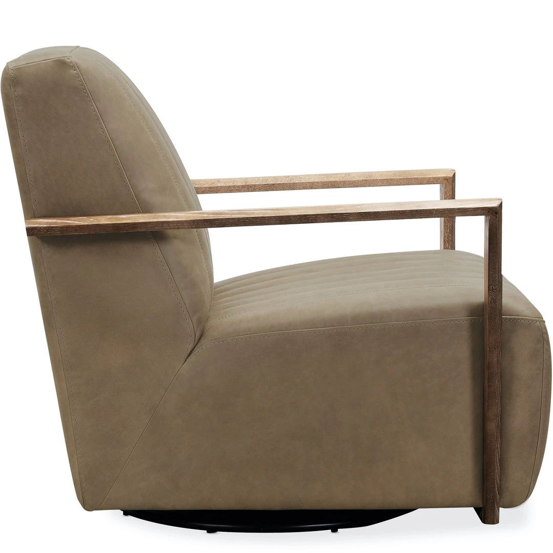 HOOKER STONE VALLEY LEATHER SWIVEL CHAIR Furniture 3 HOOKER STONE VALLEY LEATHER SWIVEL CHAIR Furniture