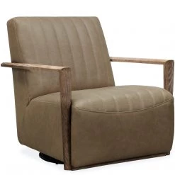 HOOKER STONE VALLEY LEATHER SWIVEL CHAIR Furniture