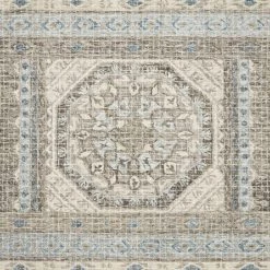 LOLOI TATUM WOOL RUG: AQUA, STONE