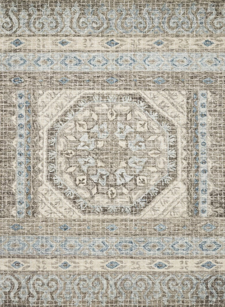 LOLOI TATUM WOOL RUG: AQUA, STONE 1 LOLOI TATUM WOOL RUG: AQUA, STONE