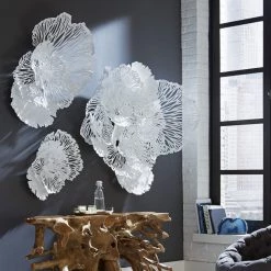 PHILLIPS COLLECTION FLOWER METAL WALL ART