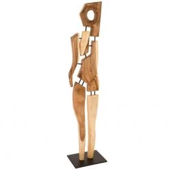 PHILLIPS COLLECTION JACK & JILL CHAMCHA WOOD SCULPTURE 13 PHILLIPS COLLECTION JACK & JILL CHAMCHA WOOD SCULPTURE