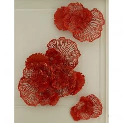 PHILLIPS COLLECTION FLOWER METAL WALL ART