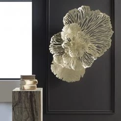PHILLIPS COLLECTION FLOWER METAL WALL ART