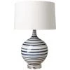 SURYA TIDELINE LAMP: NAVY, WHITE Lighting