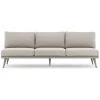 FOUR HANDS TILLY OUTDOOR SOFA: WEATHERED GREY TEAK