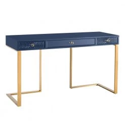 TOV JANIE BLUE LACQUER DESK Furniture