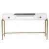 TOV BOJO WHITE LACQUER DESK Furniture