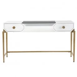 TOV BOJO WHITE LACQUER DESK Furniture