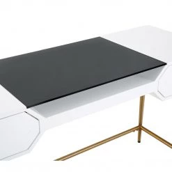 TOV BOJO WHITE LACQUER DESK Furniture