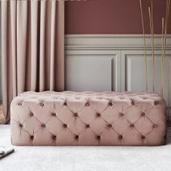 TOV Living Room MONICA TUFTED VELVET COCKTAIL OTTOMAN 28 TOV Living Room MONICA TUFTED VELVET COCKTAIL OTTOMAN