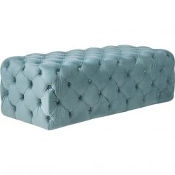TOV Living Room MONICA TUFTED VELVET COCKTAIL OTTOMAN 24 TOV Living Room MONICA TUFTED VELVET COCKTAIL OTTOMAN