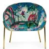 VIG Living Room TROPICAL PRINT VELVET ACCENT CHAIR