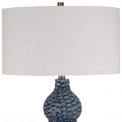 UTTERMOST Lighting TUVA BLUE GLAZE CERAMIC TABLE LAMP
