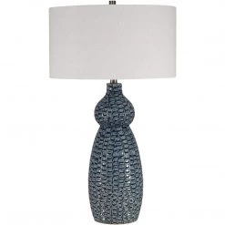 UTTERMOST Lighting TUVA BLUE GLAZE CERAMIC TABLE LAMP