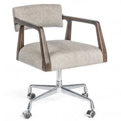 FOUR HANDS Office TYLER DESK CHAIR: IVES WHITE GREY