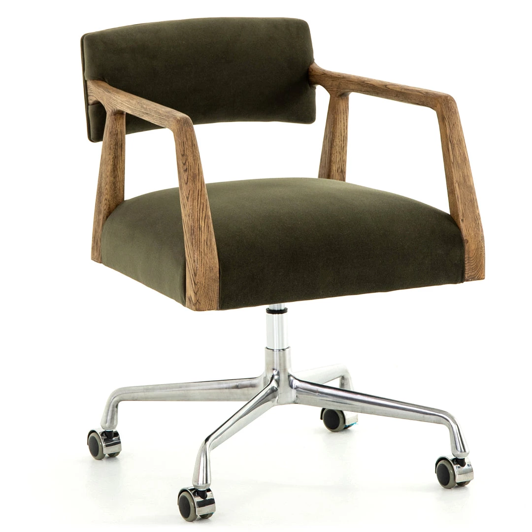 FOUR HANDS TYLER DESK CHAIR: LODEN GREEN VELVET Office 2 FOUR HANDS TYLER DESK CHAIR: LODEN GREEN VELVET Office