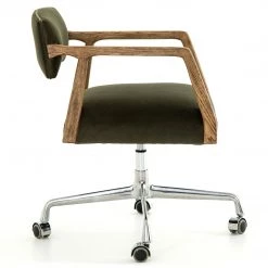FOUR HANDS TYLER DESK CHAIR: LODEN GREEN VELVET Office 9 FOUR HANDS TYLER DESK CHAIR: LODEN GREEN VELVET Office