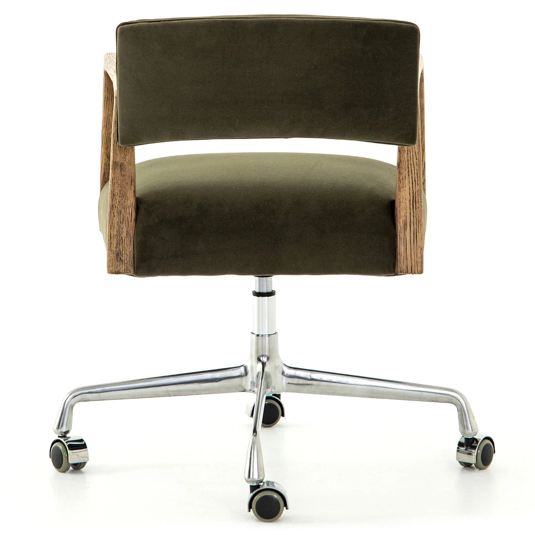 FOUR HANDS TYLER DESK CHAIR: LODEN GREEN VELVET Office 4 FOUR HANDS TYLER DESK CHAIR: LODEN GREEN VELVET Office