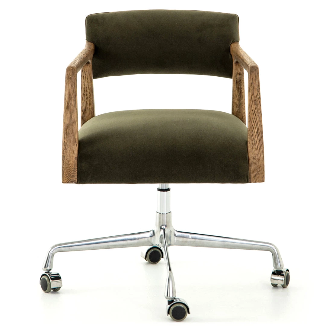 FOUR HANDS TYLER DESK CHAIR: LODEN GREEN VELVET Office 1 FOUR HANDS TYLER DESK CHAIR: LODEN GREEN VELVET Office