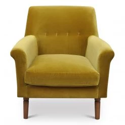 URBIA EMELIA VELVET LOUNGE CHAIR