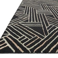 LOLOI VERVE 01 WOOL + VISCOSE RUG: DARK CHARCOAL