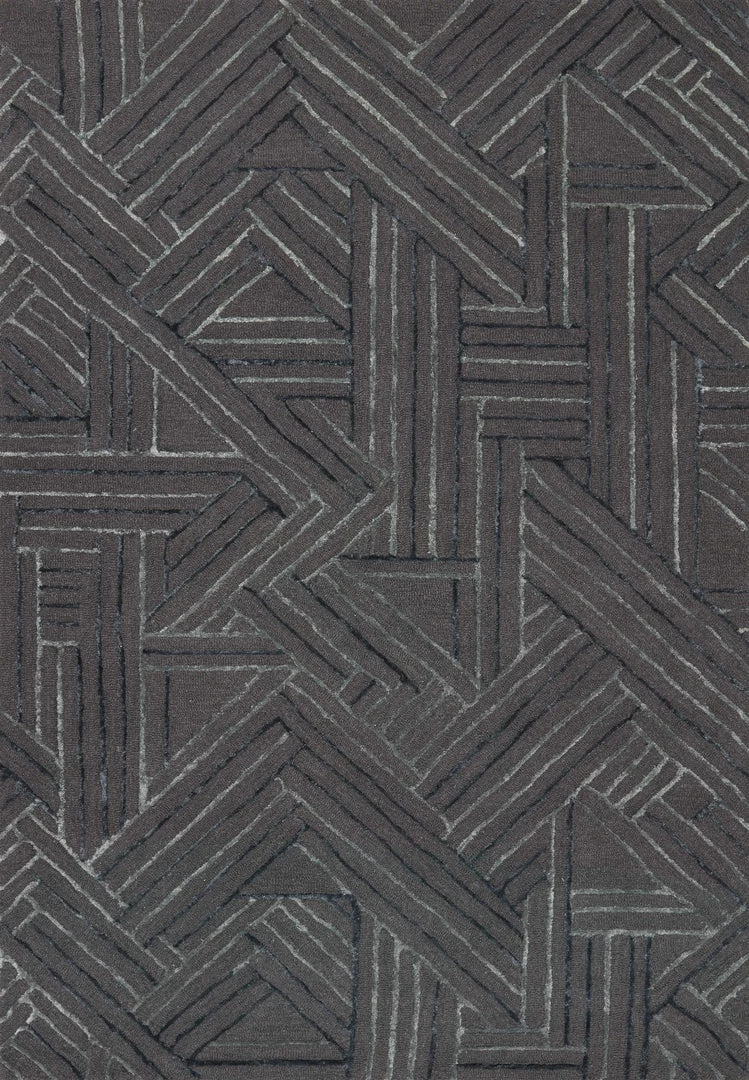 LOLOI VERVE 01 WOOL + VISCOSE RUG: GRAPHITE 1 LOLOI VERVE 01 WOOL + VISCOSE RUG: GRAPHITE