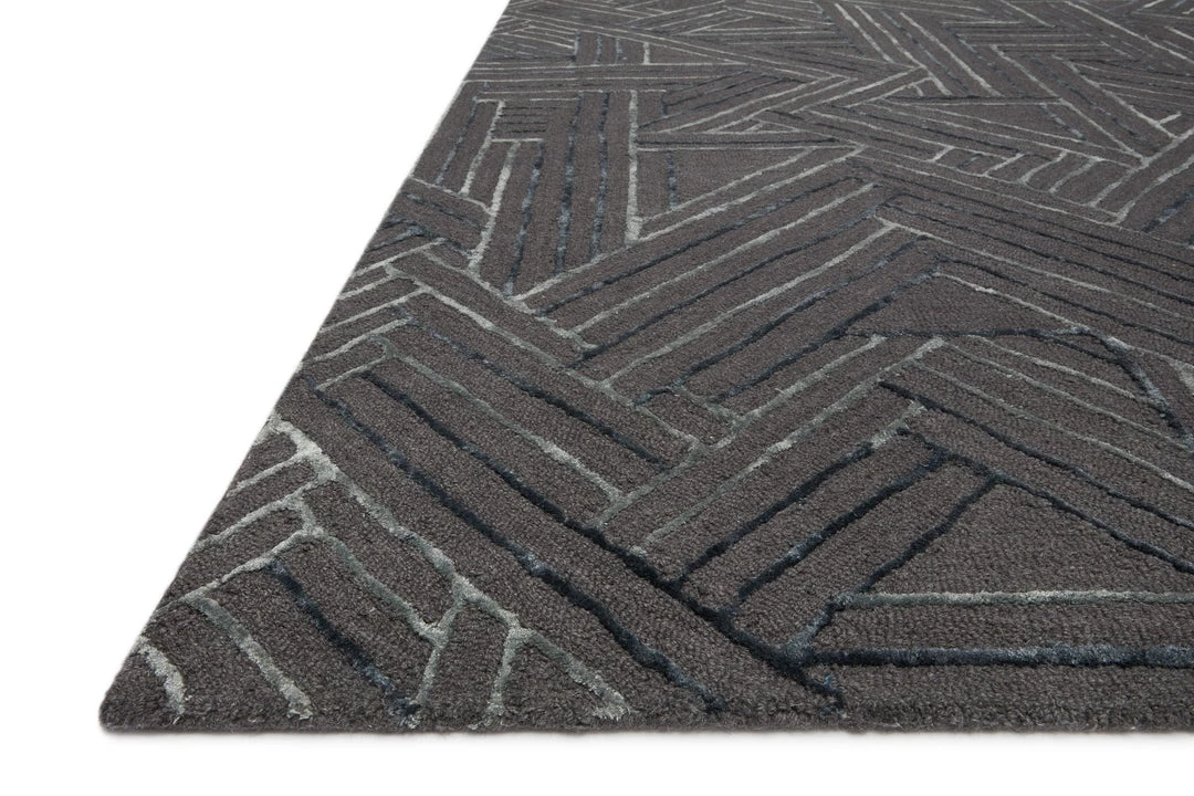 LOLOI VERVE 01 WOOL + VISCOSE RUG: GRAPHITE 2 LOLOI VERVE 01 WOOL + VISCOSE RUG: GRAPHITE