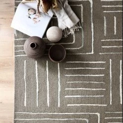 LOLOI VERVE 02 WOOL + VISCOSE RUG: GREY, MIST