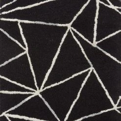 LOLOI VERVE 03 WOOL + VISCOSE RUG: BLACK