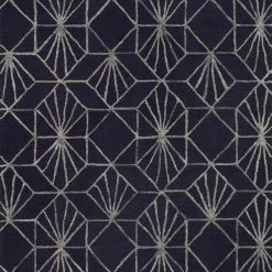 LOLOI VERVE 04 WOOL + VISCOSE RUG: NAVY, OCEAN