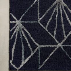 LOLOI VERVE 04 WOOL + VISCOSE RUG: NAVY, OCEAN